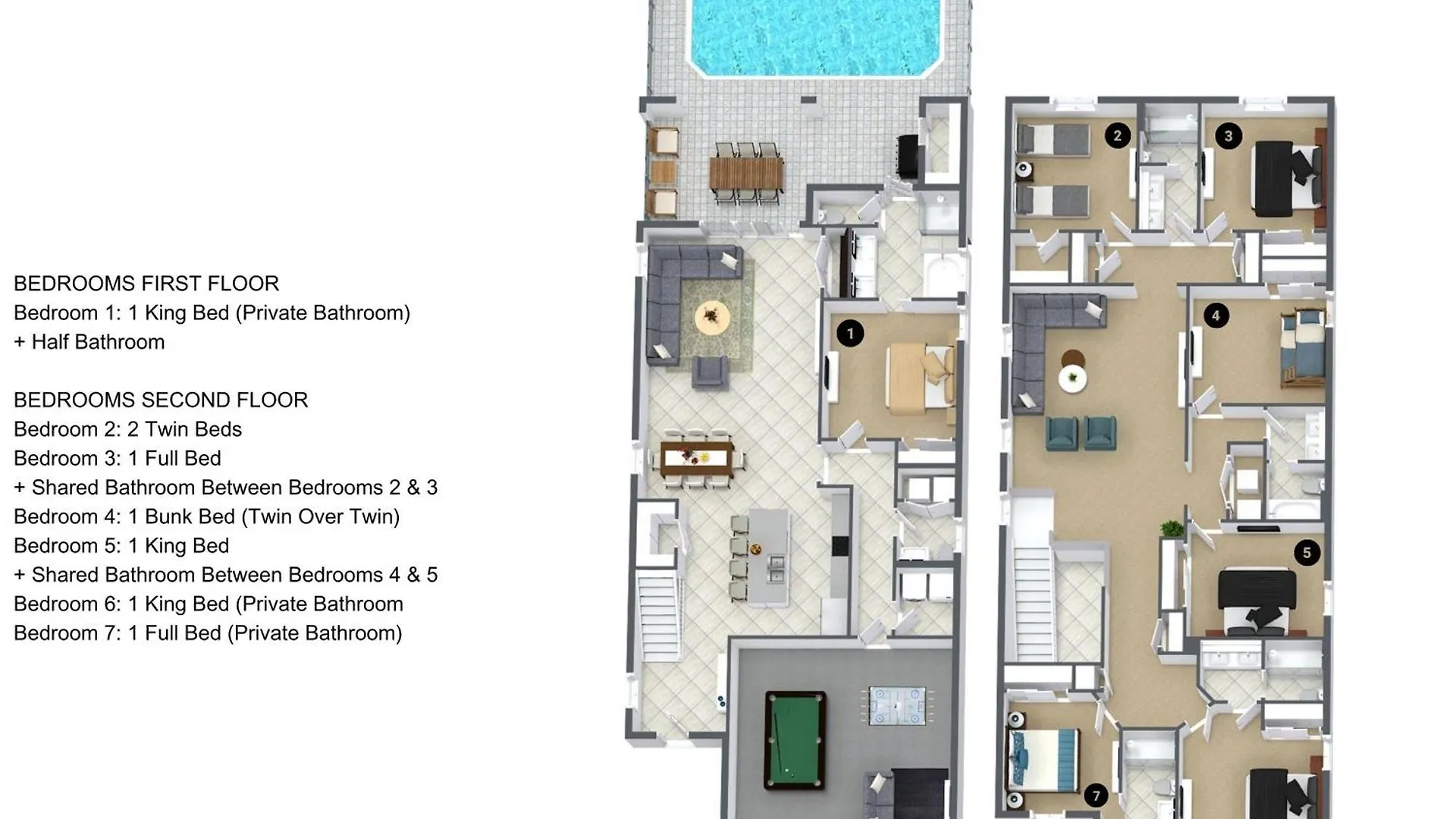 7 Bedrooms- 6 Bathrooms- Windsor Island 4057 La دافِنبورت الولايات المتحدة الأمريكية
